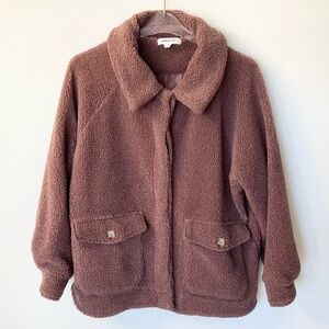 O’Neill Makenna Solid Pile Sherpa Jacket - Mauve - M